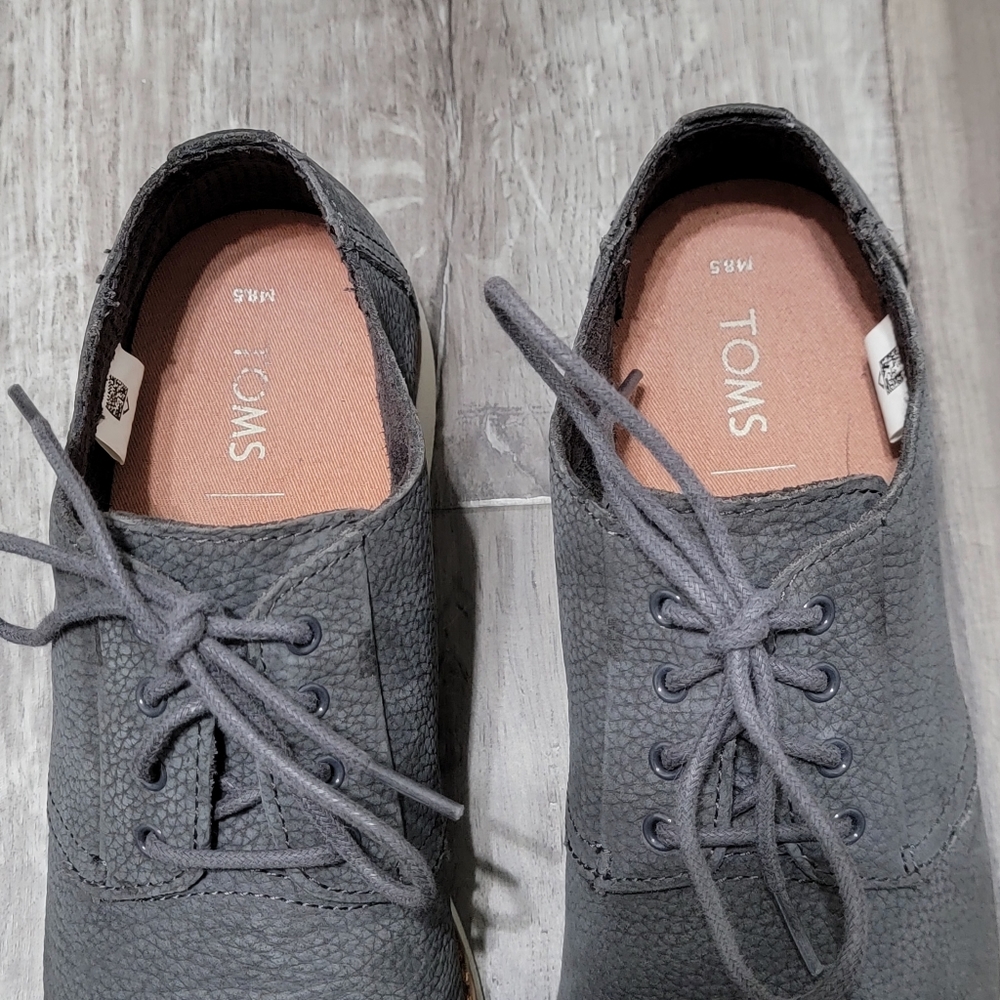 Toms Preston Casual Oxford Mens Shoes - Picture 2 of 10